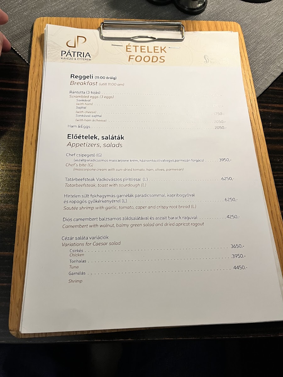 Menu Patria Cafe And Restaurant-10