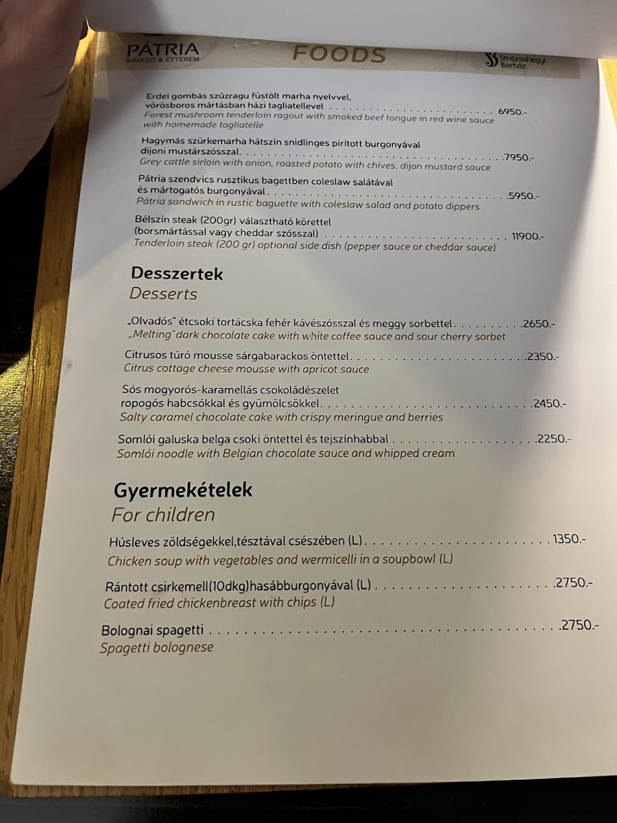 Menu Patria Cafe And Restaurant-3