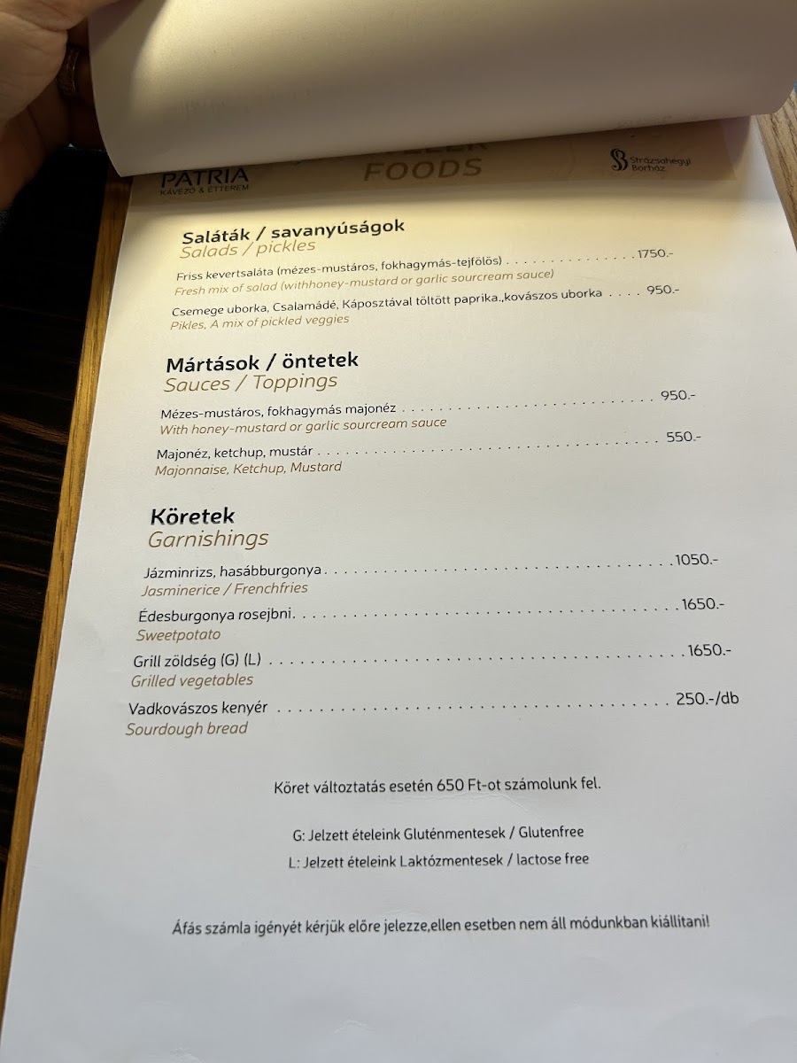 Menu Patria Cafe And Restaurant-4