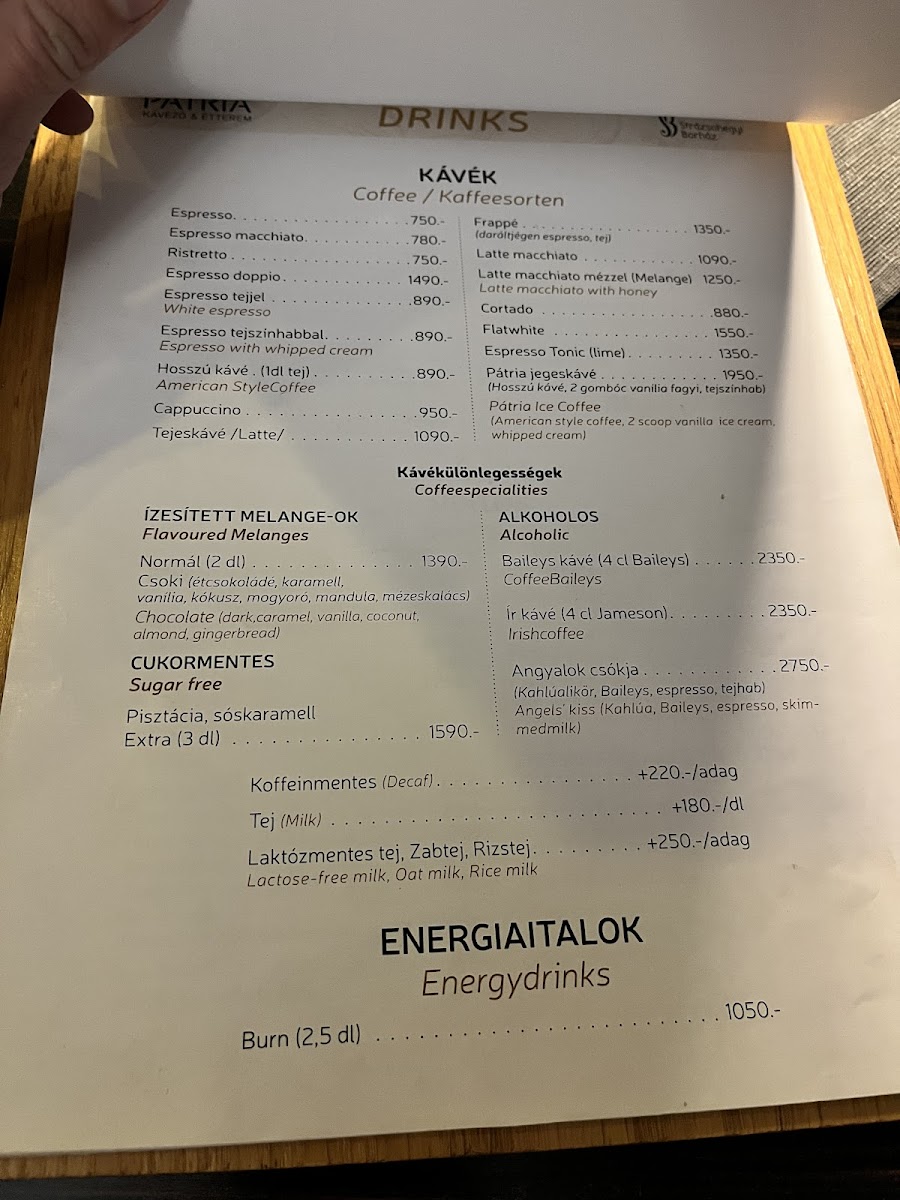 Menu Patria Cafe And Restaurant-7